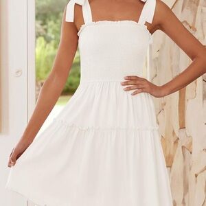Elegant White Summer Dress